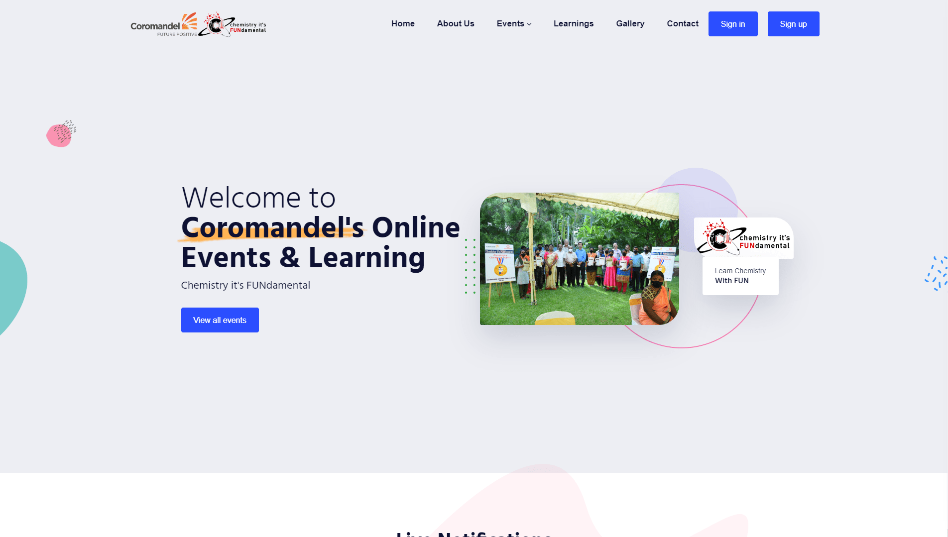 chemistryitsfundamental.in website project